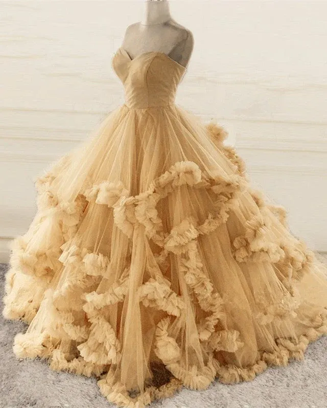 Ball gown pink long prom dress evening dress M5930