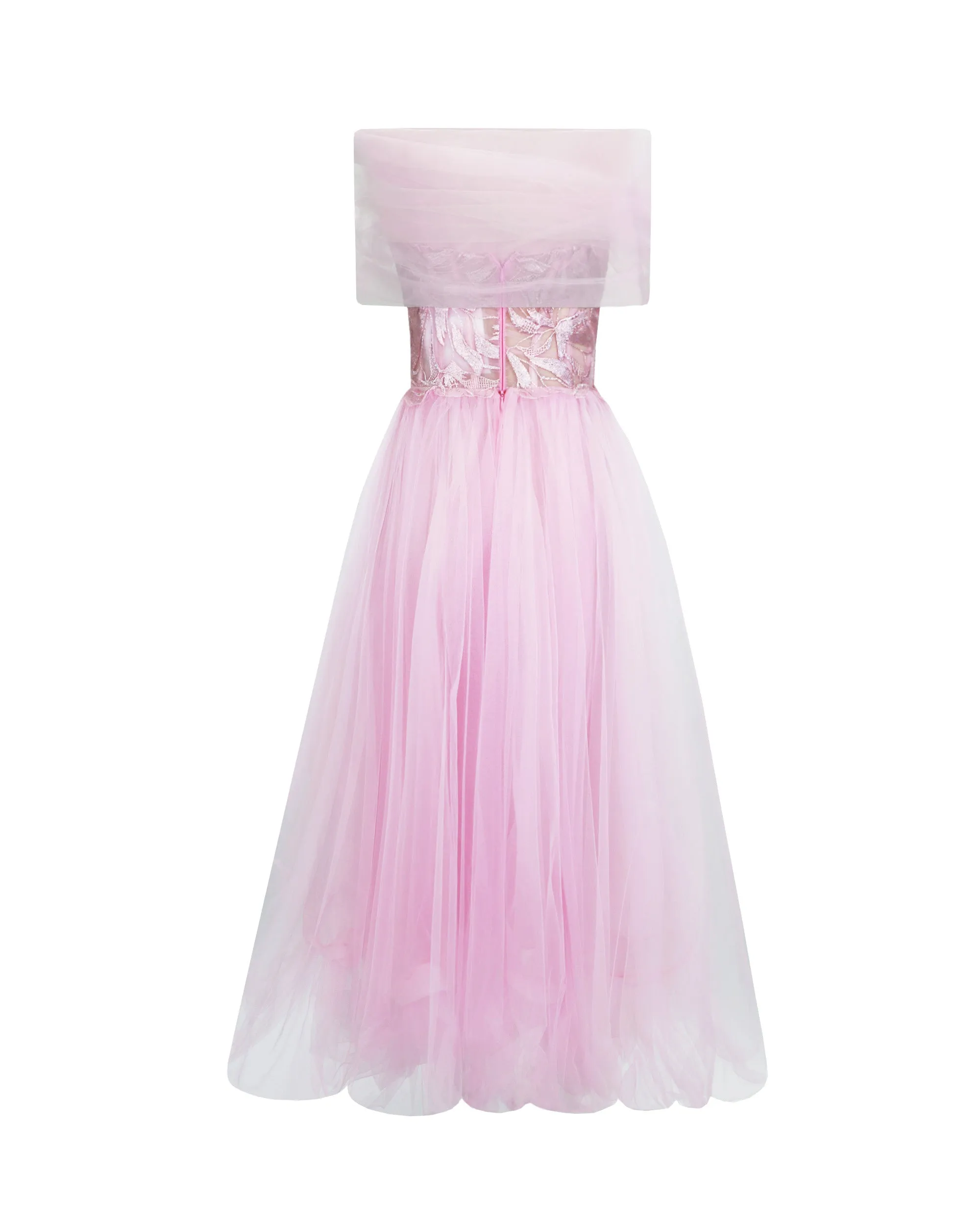 Bow-Like Off-Shoulder Dress