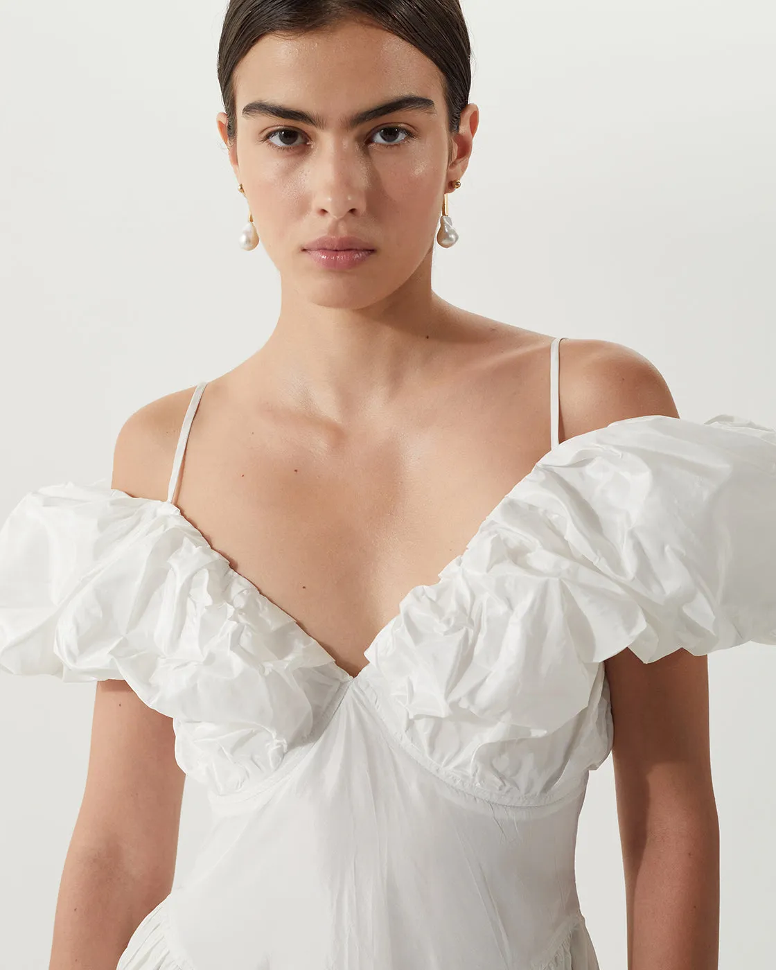 Erin Dress Silk Off-White