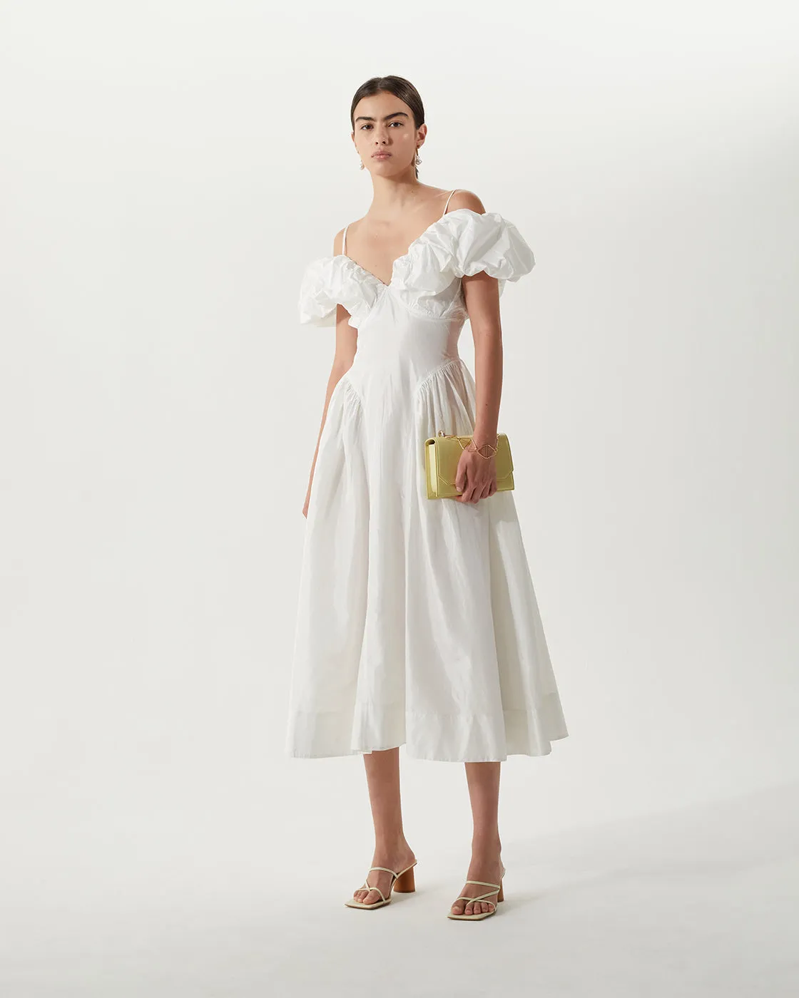 Erin Dress Silk Off-White