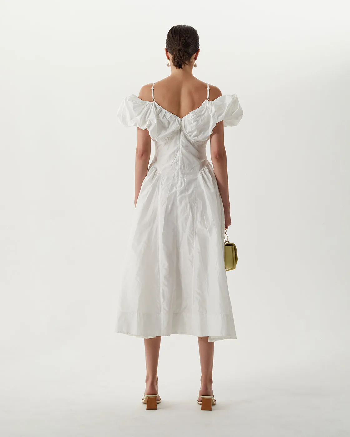 Erin Dress Silk Off-White