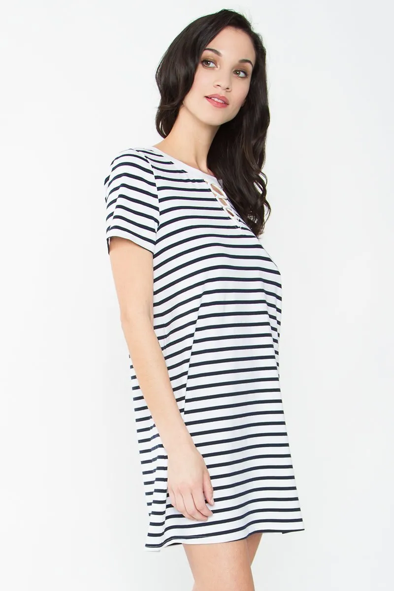 Jayden Striped T-Shirt Dress