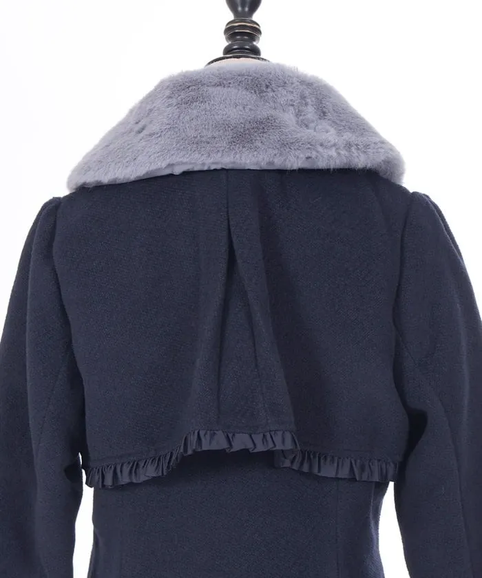 Long Coat with Fur Tippet