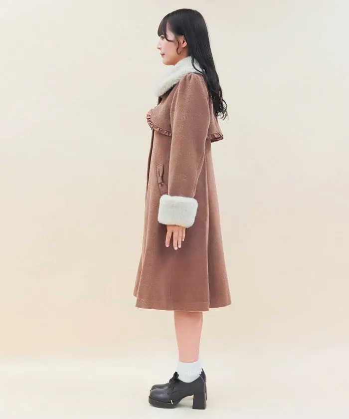 Long Coat with Fur Tippet