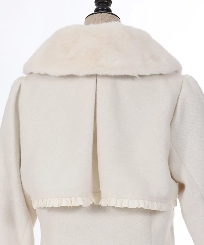 Long Coat with Fur Tippet
