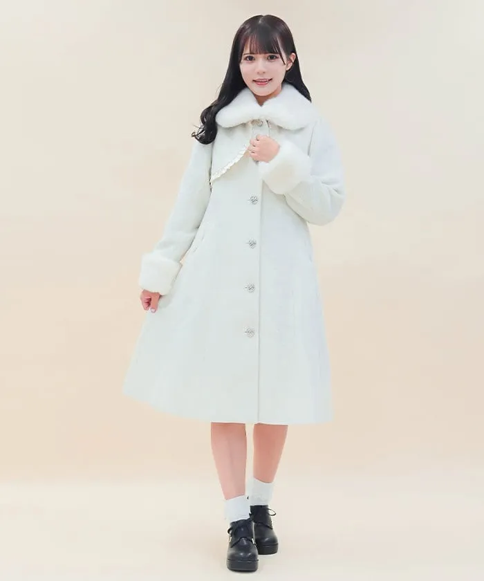 Long Coat with Fur Tippet