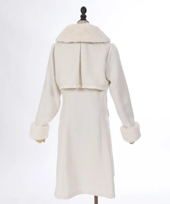 Long Coat with Fur Tippet