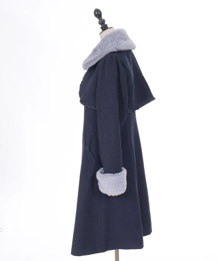 Long Coat with Fur Tippet