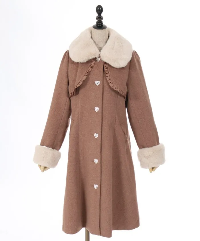 Long Coat with Fur Tippet