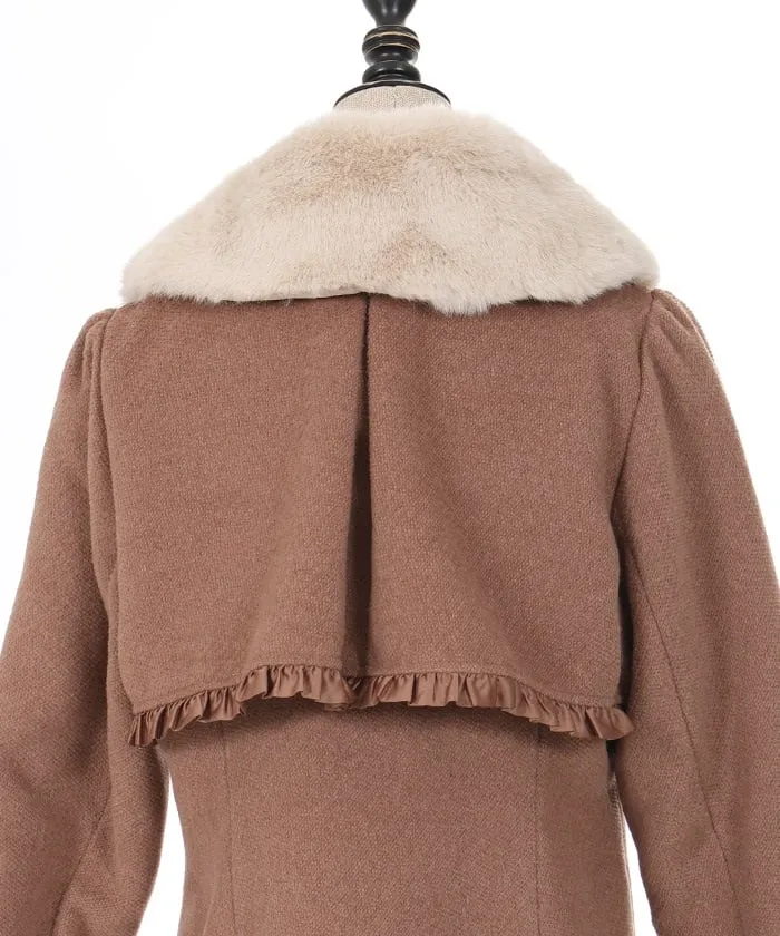 Long Coat with Fur Tippet