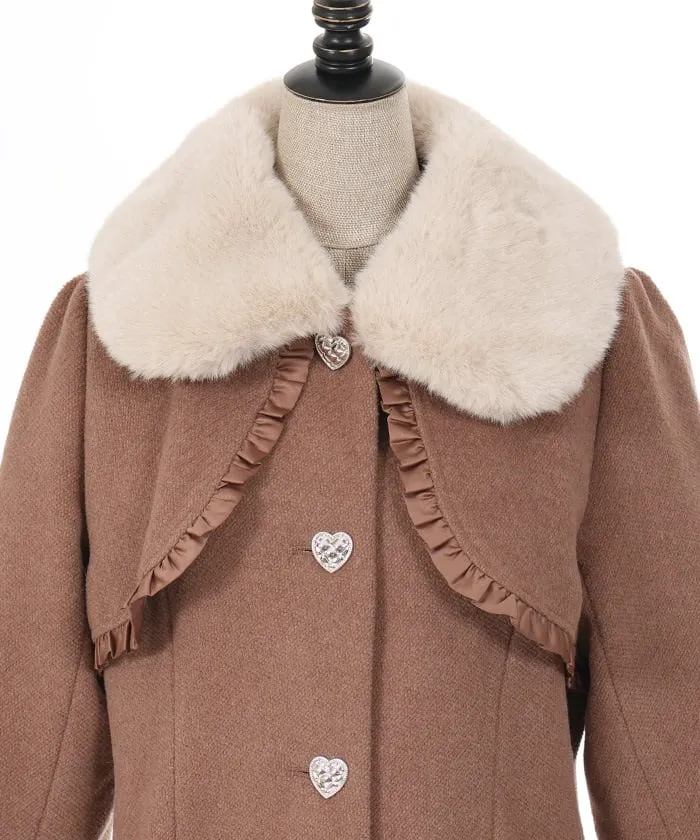 Long Coat with Fur Tippet