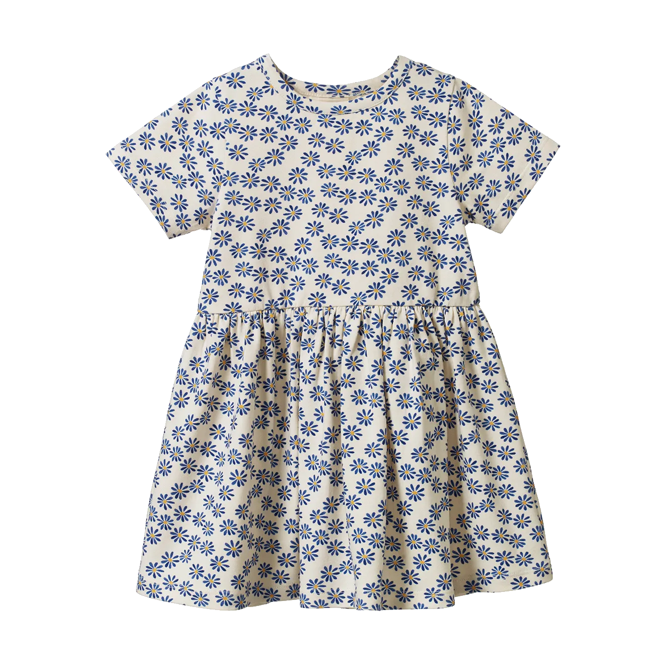 Nature Baby Saturday Dress - Daisy Daze Meadow Print