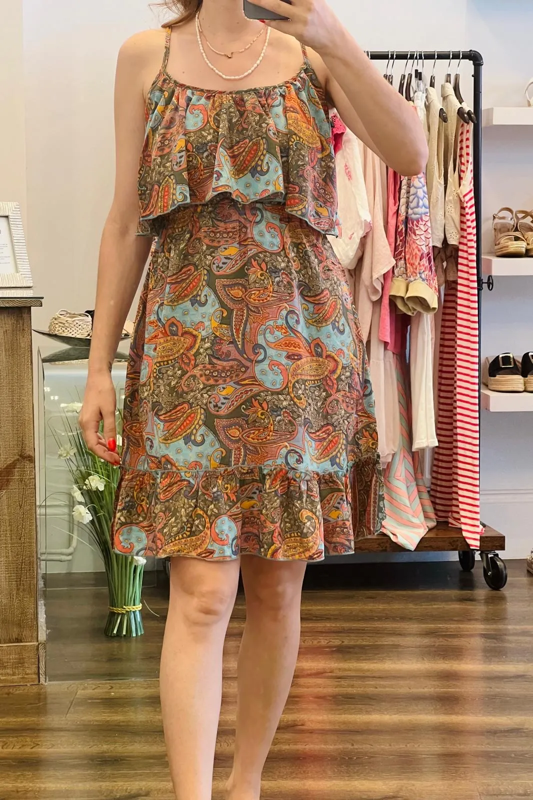 Paisley Short Dress