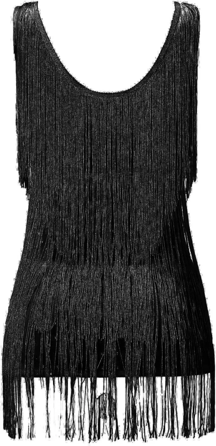 Rvidbe Womens Sexy Tassel Dresses Sleeveless V Neck Sequin Dress Trendy Glitter Bodycon Party Club Dress Mini Prom Dress
