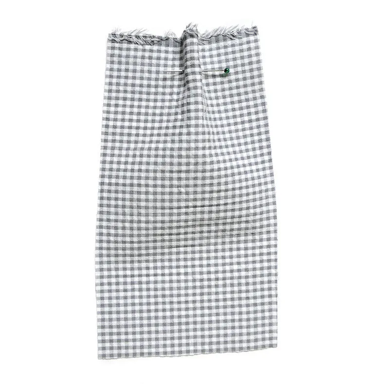 Seersucker Gingham Grey
