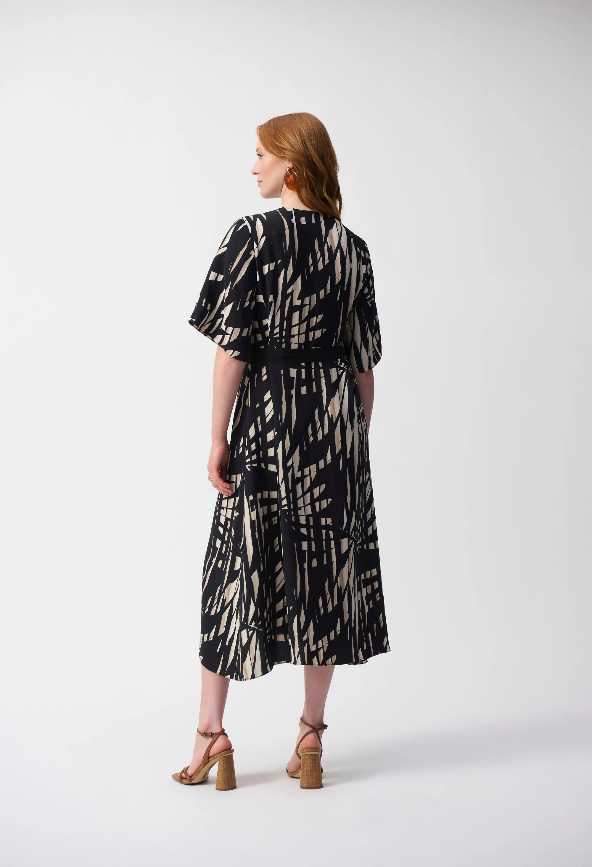 Tropical Print A-line Dress