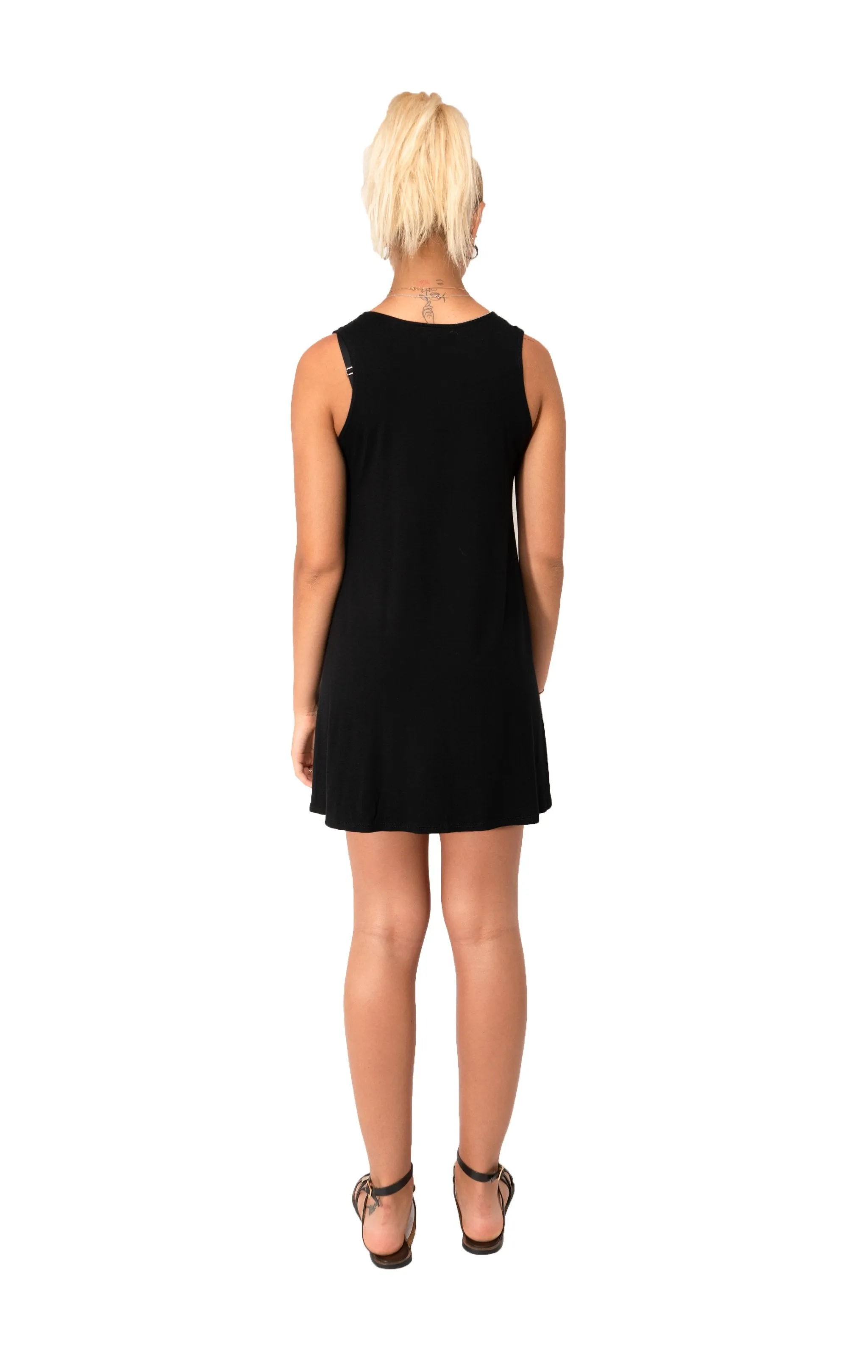 Women's Casual Tank Top Dress Relaxed-Fit Basic Sleeveless Mini Dress